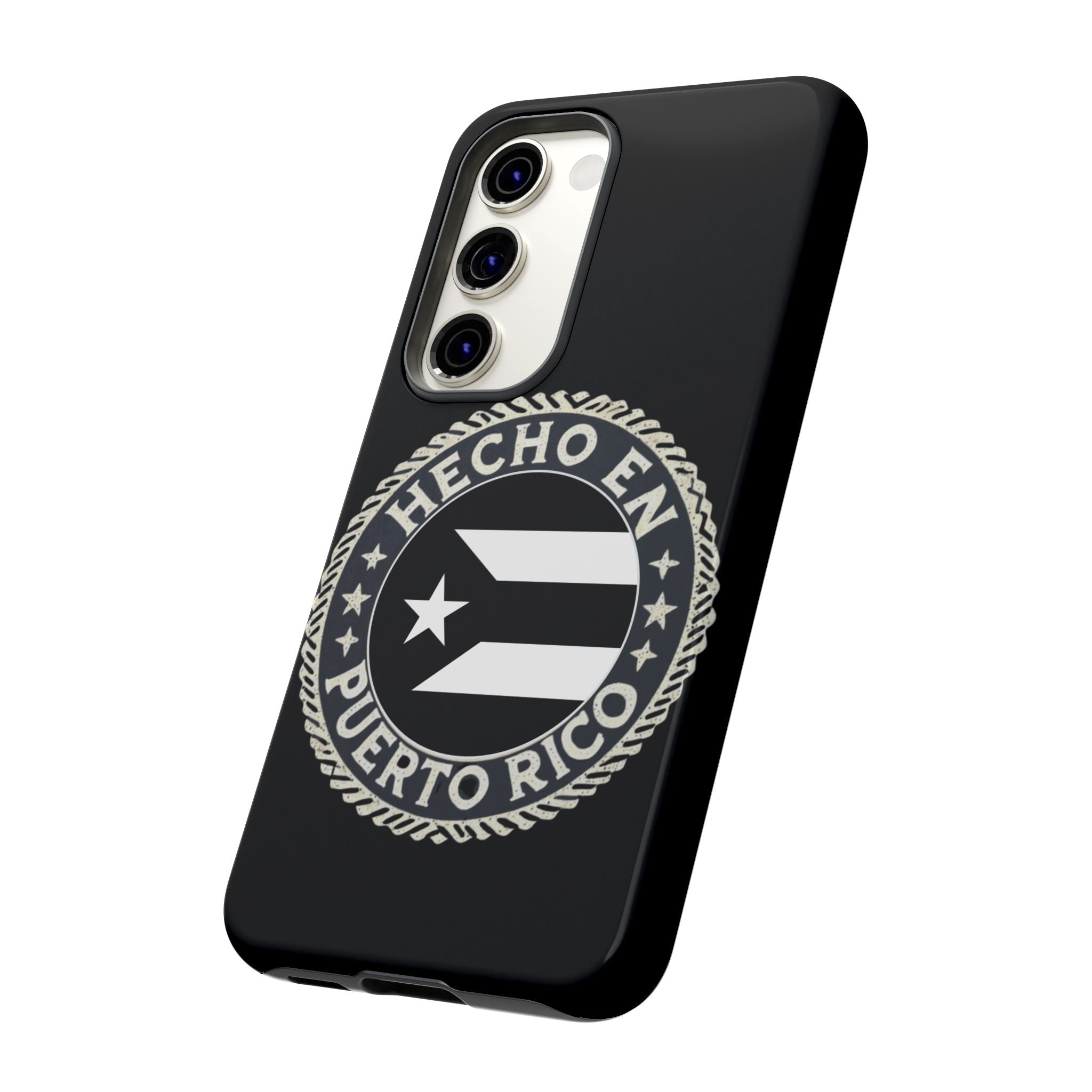 Hecho en Puerto Rico Phone Case  Puerto Rican Flag Emblem Tough Protective Cover