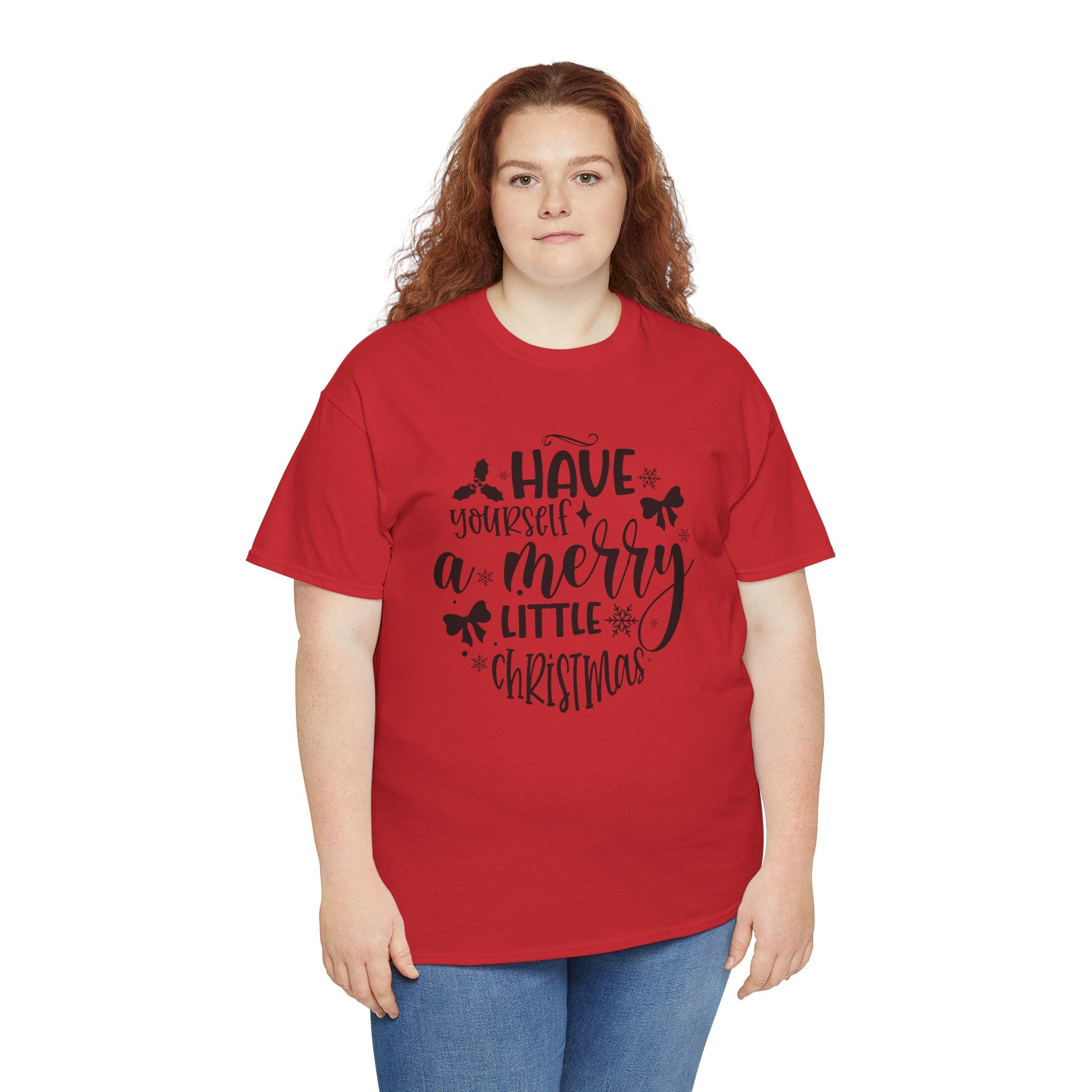 Merry Christmas Cotton Tee Holiday Graphic Tees & Cozy Festive Wear