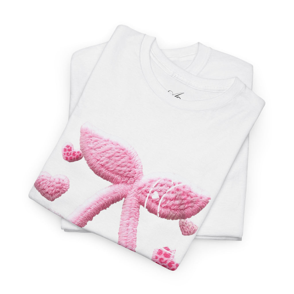 Pink Heart Cherries Tee  LOVE Graphic Valentine T-Shirt