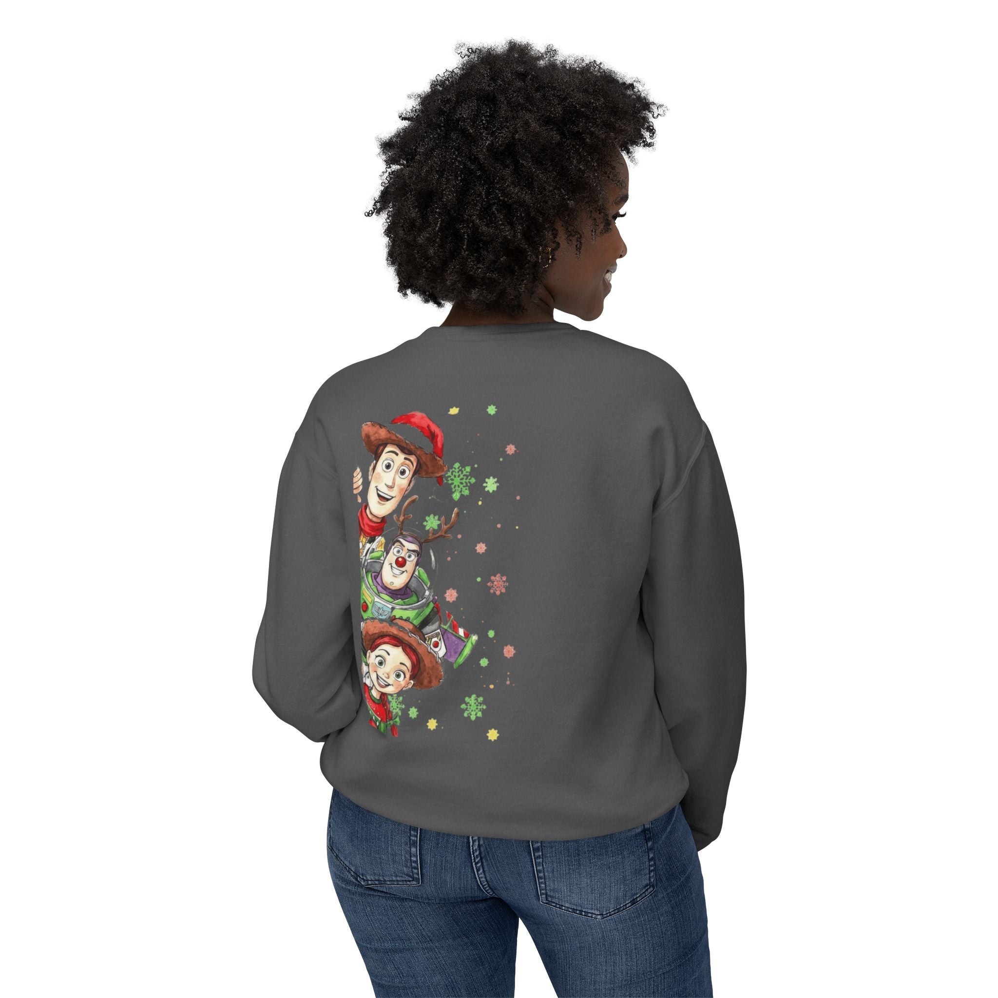 Christmas Toy Cowboy Crewneck Sweatshirt  Festive Woody & Friends Holiday Sweatshirt Cartoon Christmas T-shirts and Sweaters