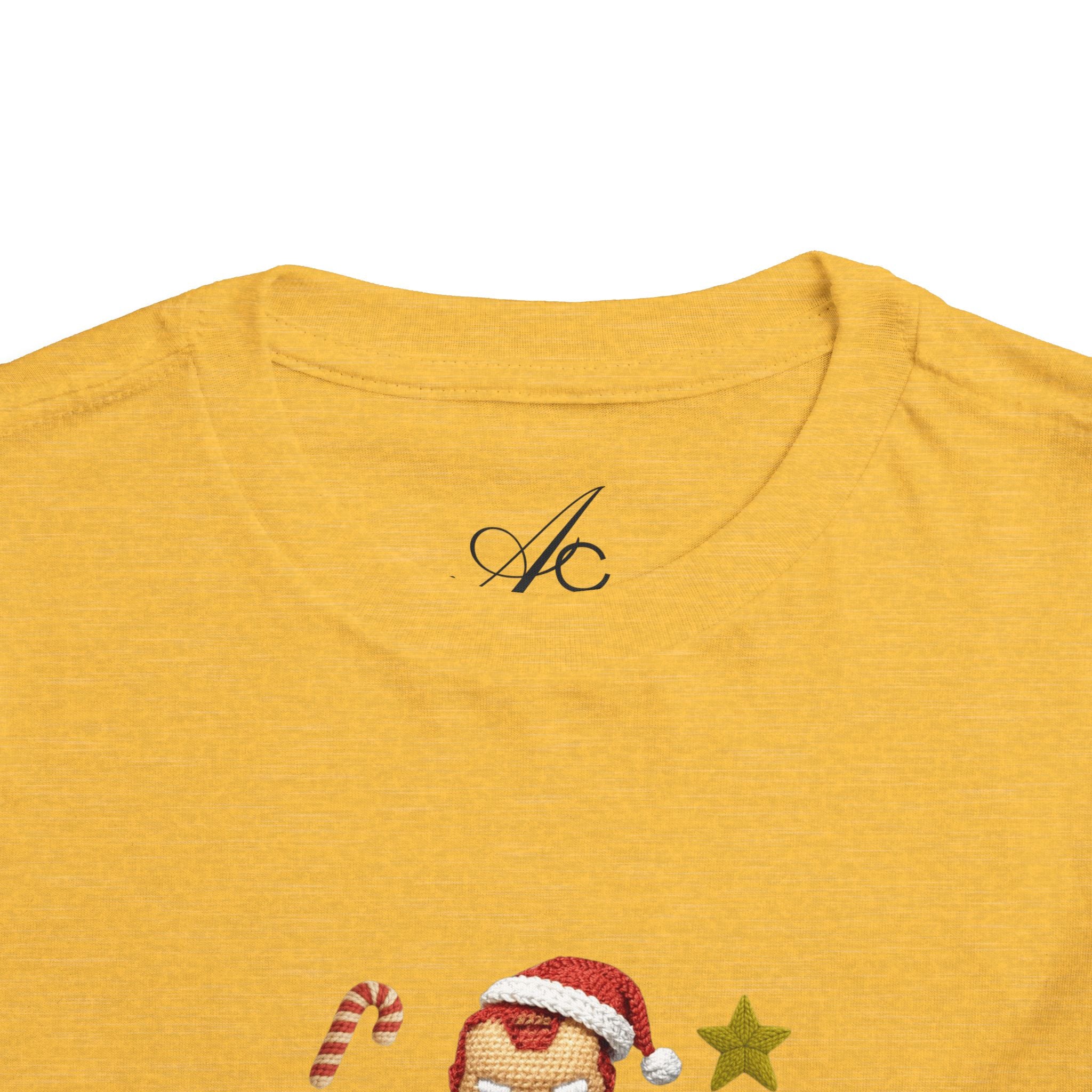 Toddler Tee  Cute Stacked Superhero Christmas Pile christmas kids collection