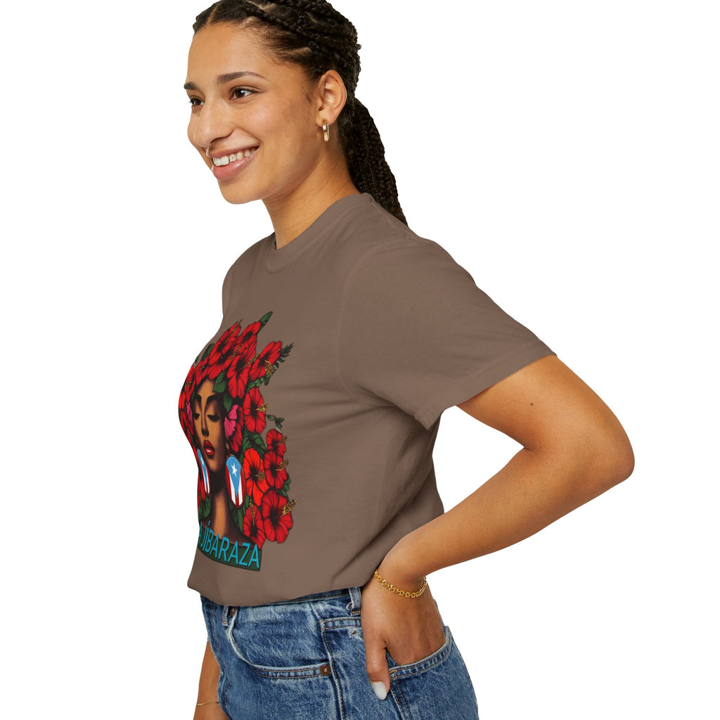 Puerto Rico Navidades T-Shirt — "La Jíbaraza" Floral Puerto Rican Pride Tee