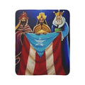 Puerto Rican Flag Three Kings Fleece Sherpa Blanket Colección Navidades Puerto Rico – Nueva Colección de Navidad!