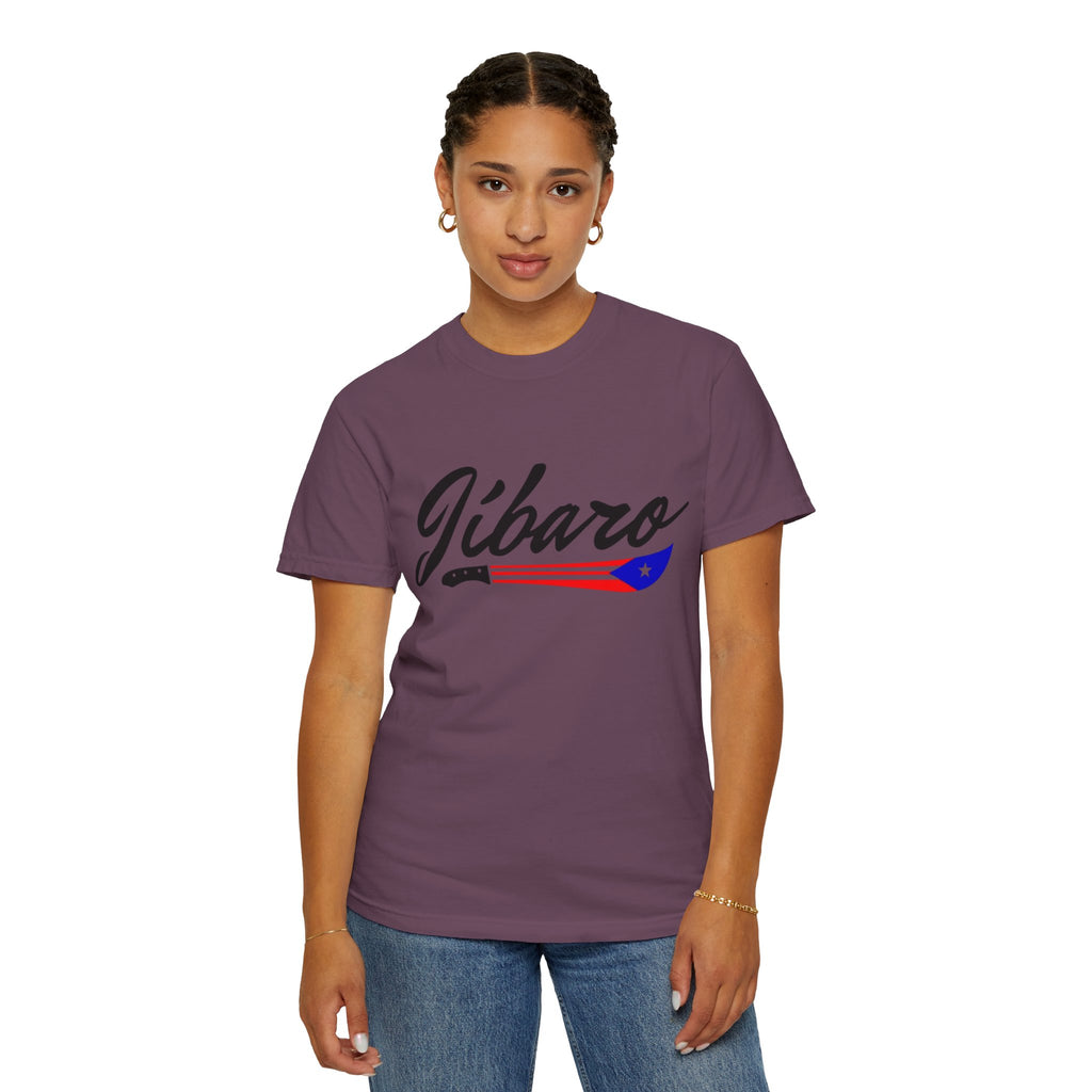 T-Shirt  "Jíbaro" Puerto Rican Heritage Tee (Back Machete  Sombrero de Paja Design) Puerto Rico’s Navidades