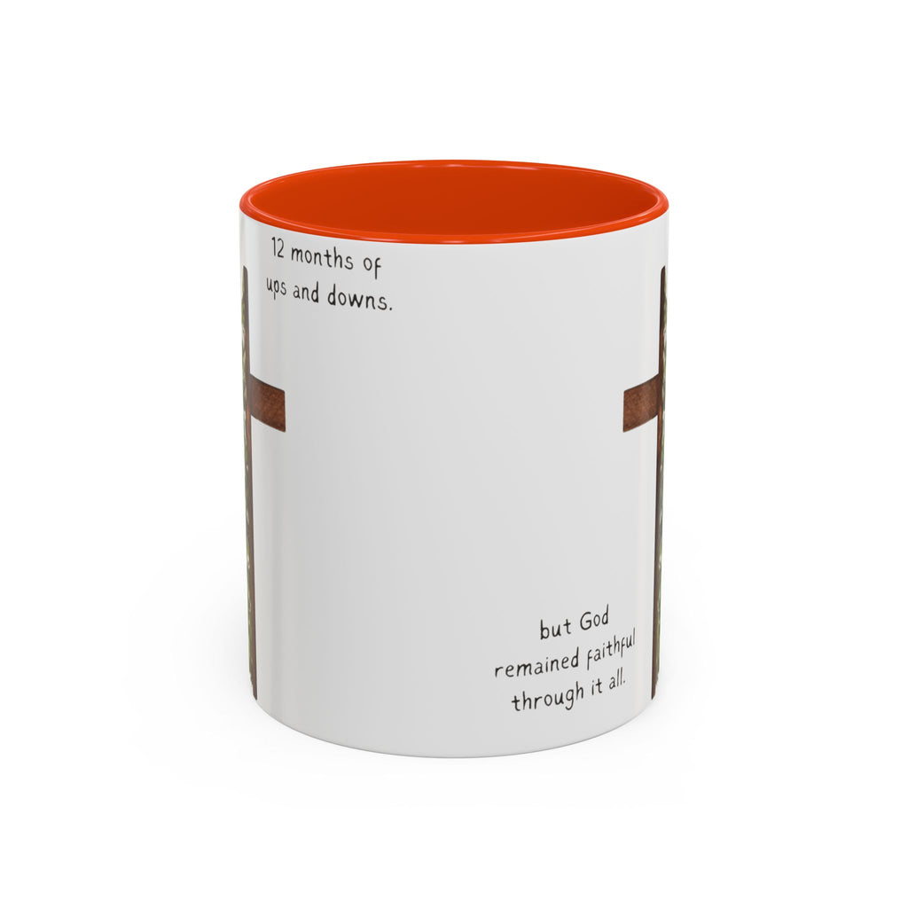 Christian Cross & Pine Tree Mug — Faith Reminder Coffee Cup (11oz/15oz)