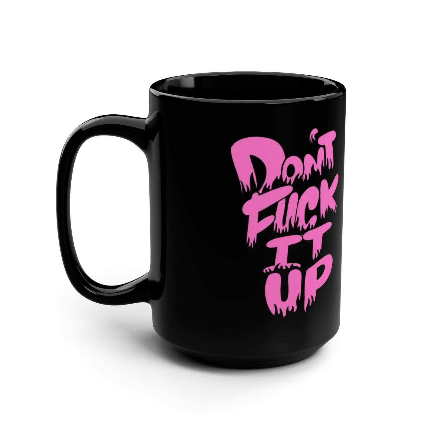 🎥 You never know who needs this message today. ☕Funny Black Mug - 15oz, Gag Gift for Coffee Lovers, Motivational Phrase Mug, Unique Kitchen Decor, Quirky Gift for Home Office