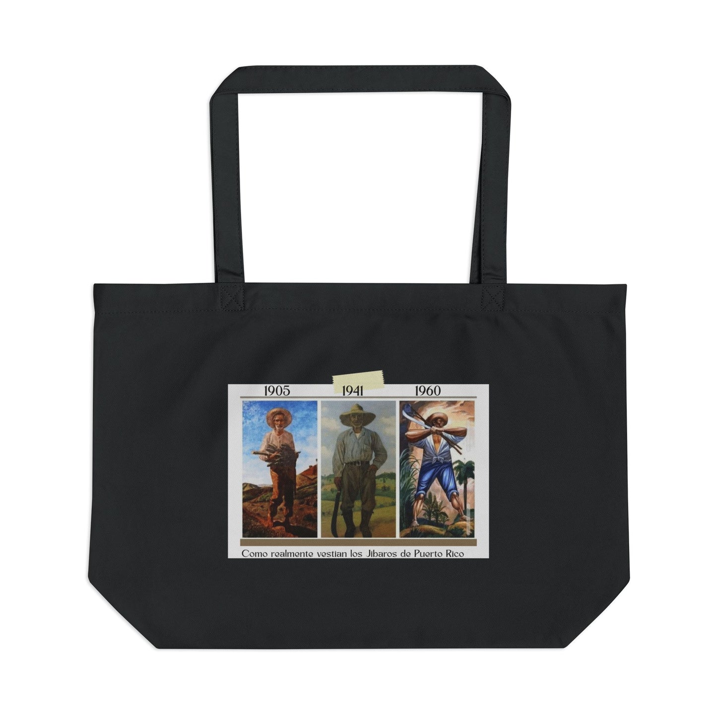 Proud Boricua Tote Puerto Rico Large Eco Tote Bag, Sustainable Carryall for Beach, Shopping, Travel, Gift for Caribbean Lovers, Reusable Grocery Bag