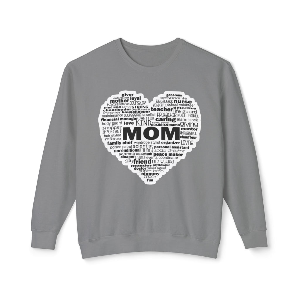 Mom Word-Cloud Heart Sweatshirt  Mother's Day Gift