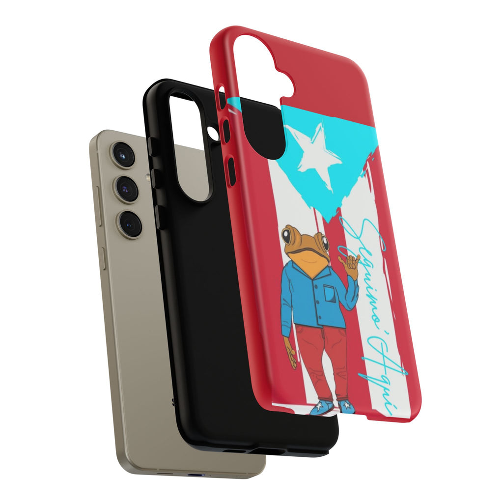 Puerto Rican Flag Frog Design ("Señorita Hops")Phone Case Isla del Encanto Phone Case – Puerto Rican Style