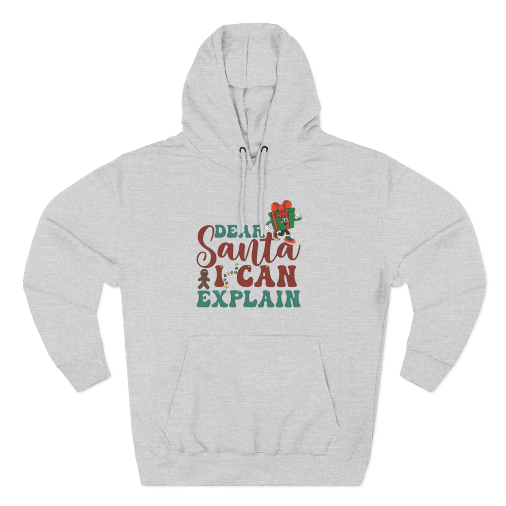 Christmas Hoodie “Dear Santa I Can Explain” Funny Holiday Pullover Christmas T-Shirts and Sweatshirts Collection