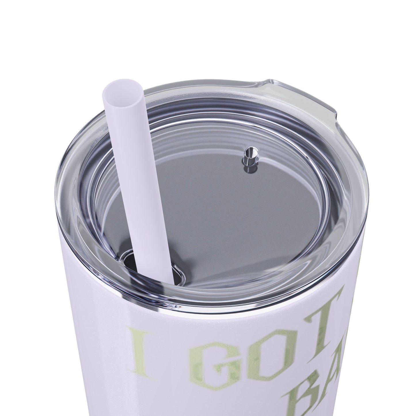 Halloween Skeleton-Themed Tumbler, Got Your Back Drinkware, I Got Your Back Skinny Tumbler, Cute Gifts for Halloween, Fun Vibes for Parties