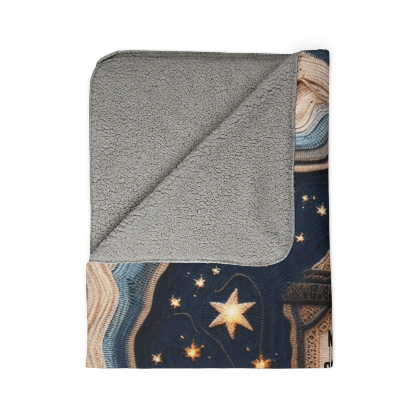 Fleece Blanket - "Mi Papá" Spanish Memorial Lantern Design (Regalo)