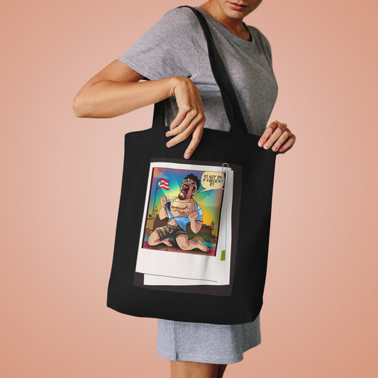 Puerto Rico Pride Cotton Tote Bag | Eco-Friendly Shopper | Travel Bag | Gift for Puerto Rican Heritage | Beach Accessory | Festival Tote