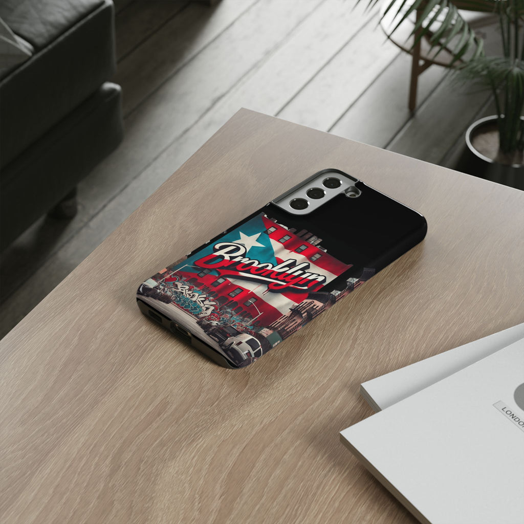 Brooklyn Street Art Phone Case  Urban Graffiti Protective Cover