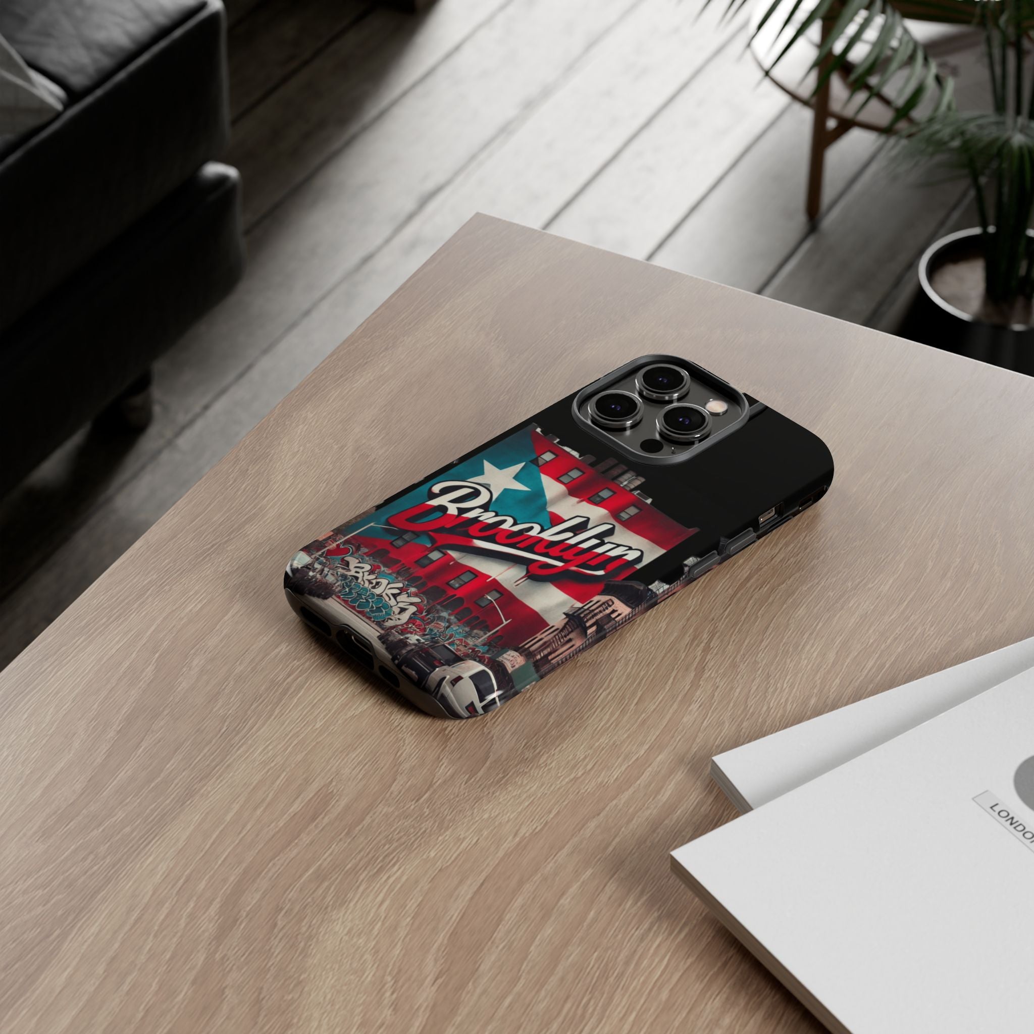 Brooklyn Street Art Phone Case  Urban Graffiti Protective Cover