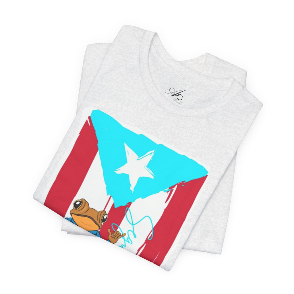 Puerto Rican Coqui Flag T‑Shirt  Boricua Pride Tee