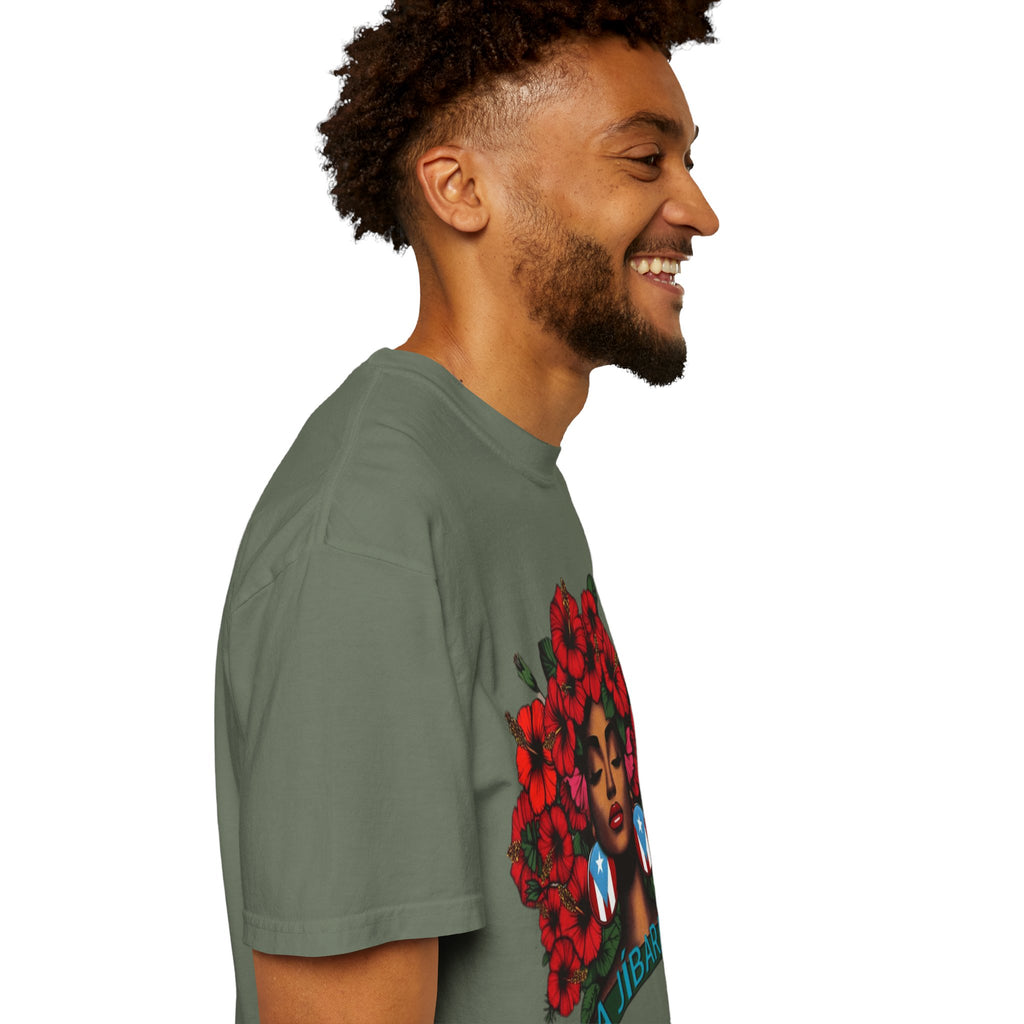 Puerto Rico Navidades T-Shirt — "La Jíbaraza" Floral Puerto Rican Pride Tee
