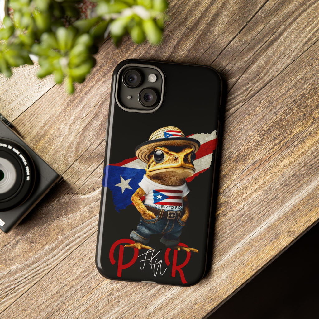 Puerto Rican Frog Tough Phone Case  Puerto Rico Flag Patriotic Protective Case
