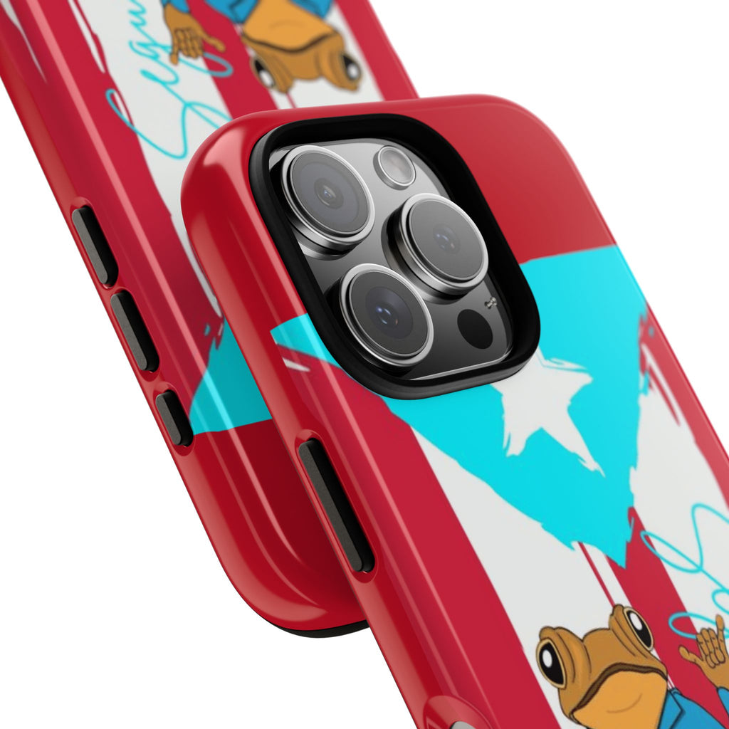 Puerto Rican Flag Frog Design ("Señorita Hops")Phone Case Isla del Encanto Phone Case – Puerto Rican Style