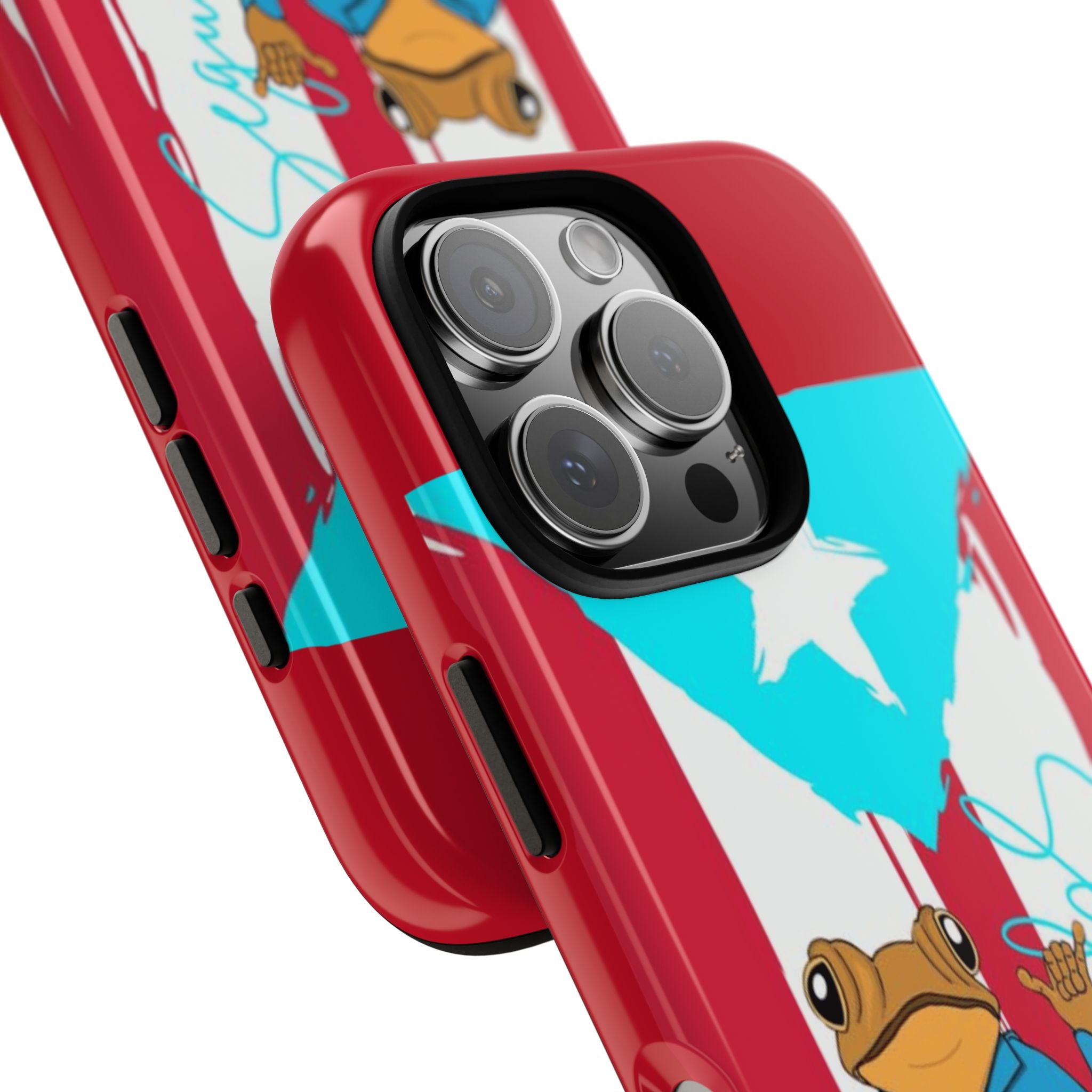 Puerto Rican Flag Frog Design ("Señorita Hops")Phone Case Isla del Encanto Phone Case – Puerto Rican Style