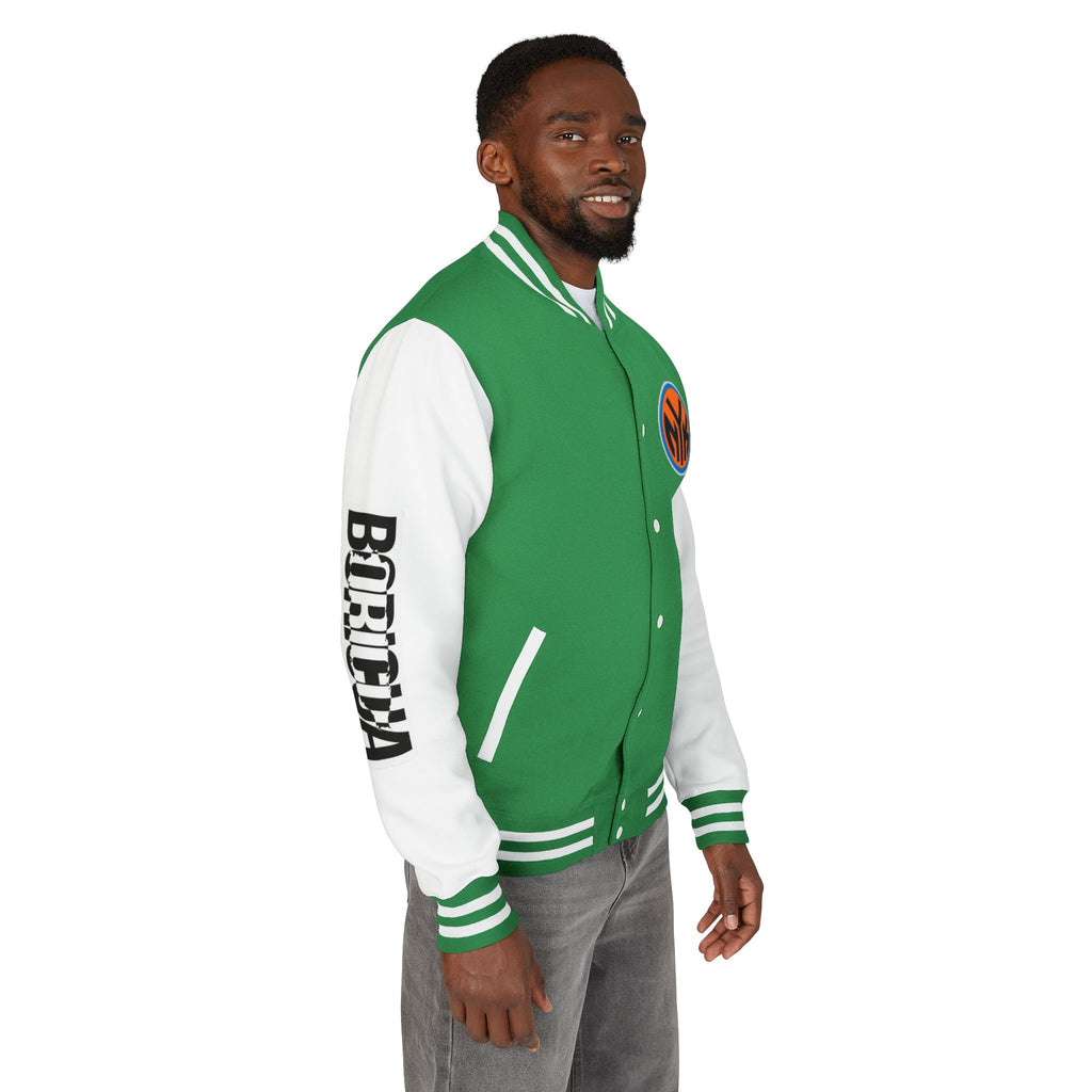 Basketball-Inspired Letterman Jacket — Men's Retro Varsity Sports Jacket Jose AlvarTribute Varsity Jacket