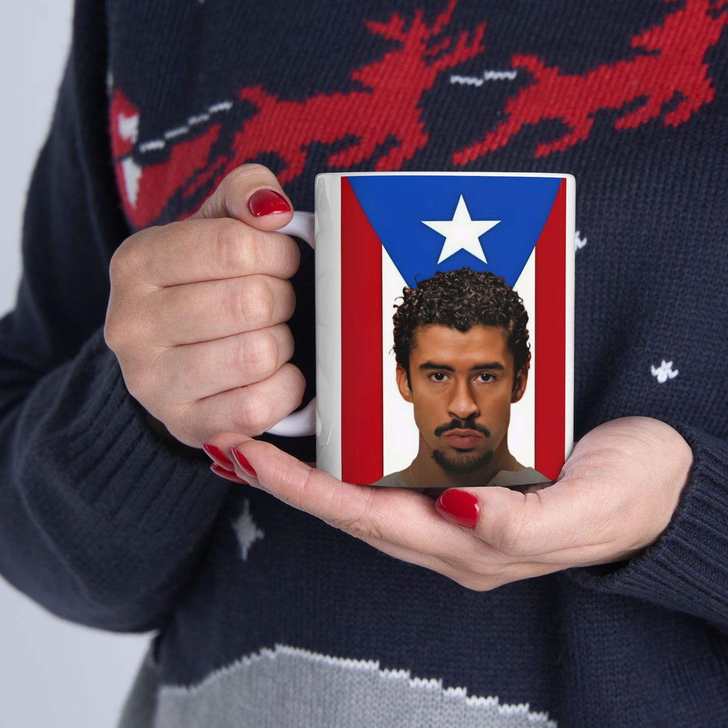 Puerto Rican Pride Ceramic Mug, Unique Gift for Coffee Lovers, 11oz & 15oz Sizes, Perfect for Holidays and Celebrations