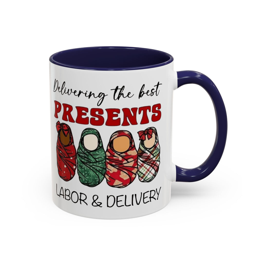 Christmas Presents Delivery Coffee Mug — "Delivering the Best Presents" Accent Mug Medical Christmas Mug,
