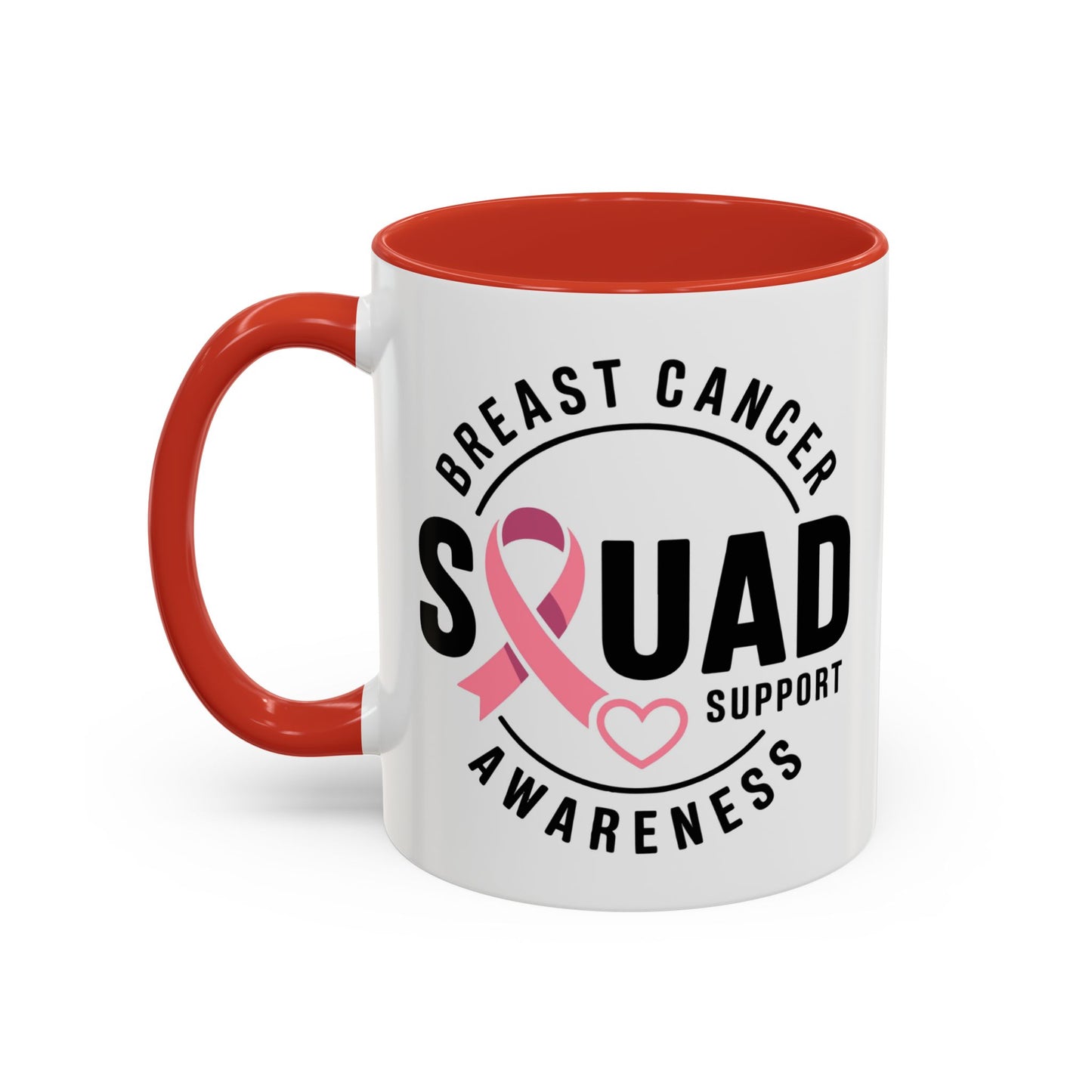 Breast Cancer Awareness Coffee Mug - Support Your Squad