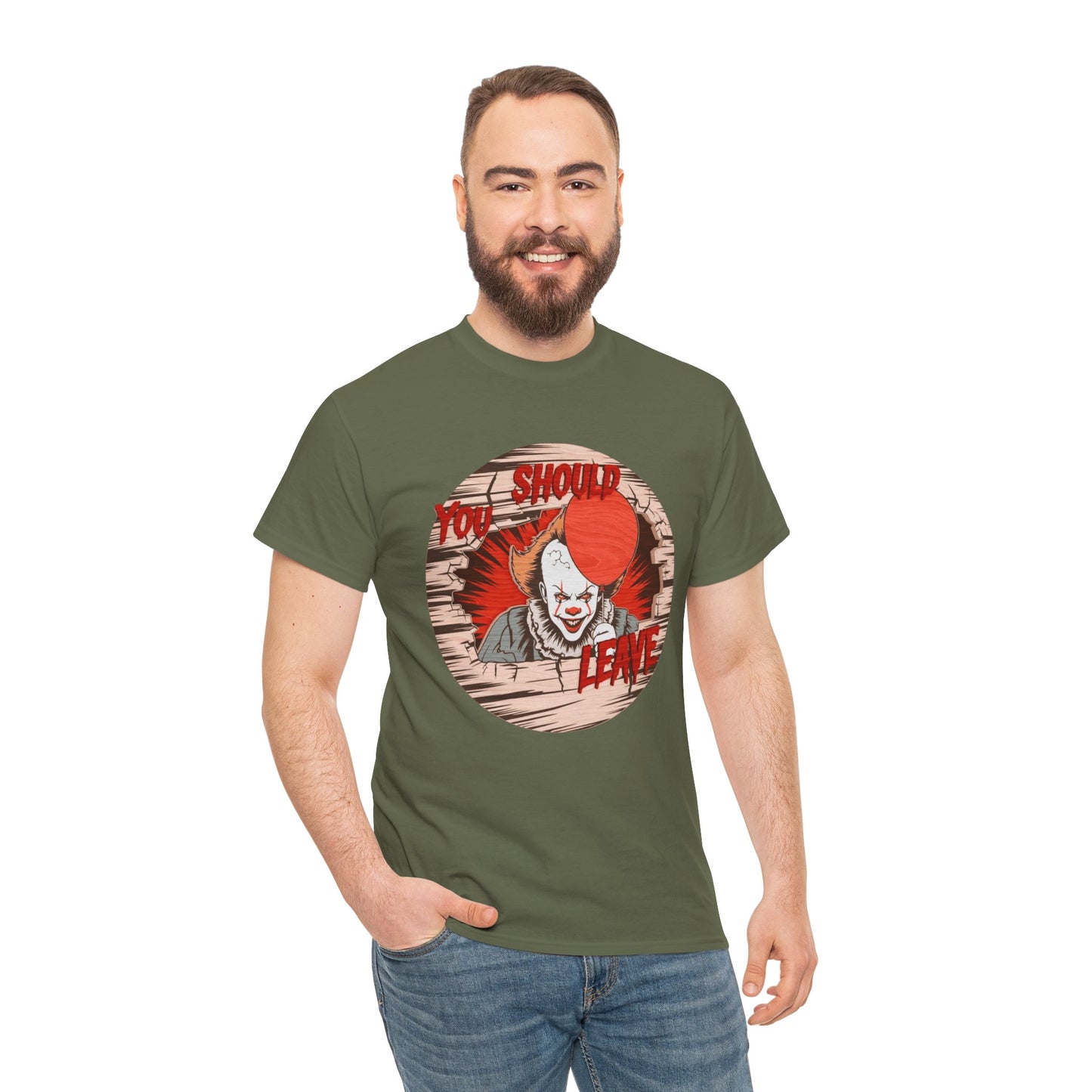 Horror Graphic Tee, Halloween Costume Shirt, Unisex Creepy Cotton Tee, Funny Horror T-Shirt, Retro Scary Outfit