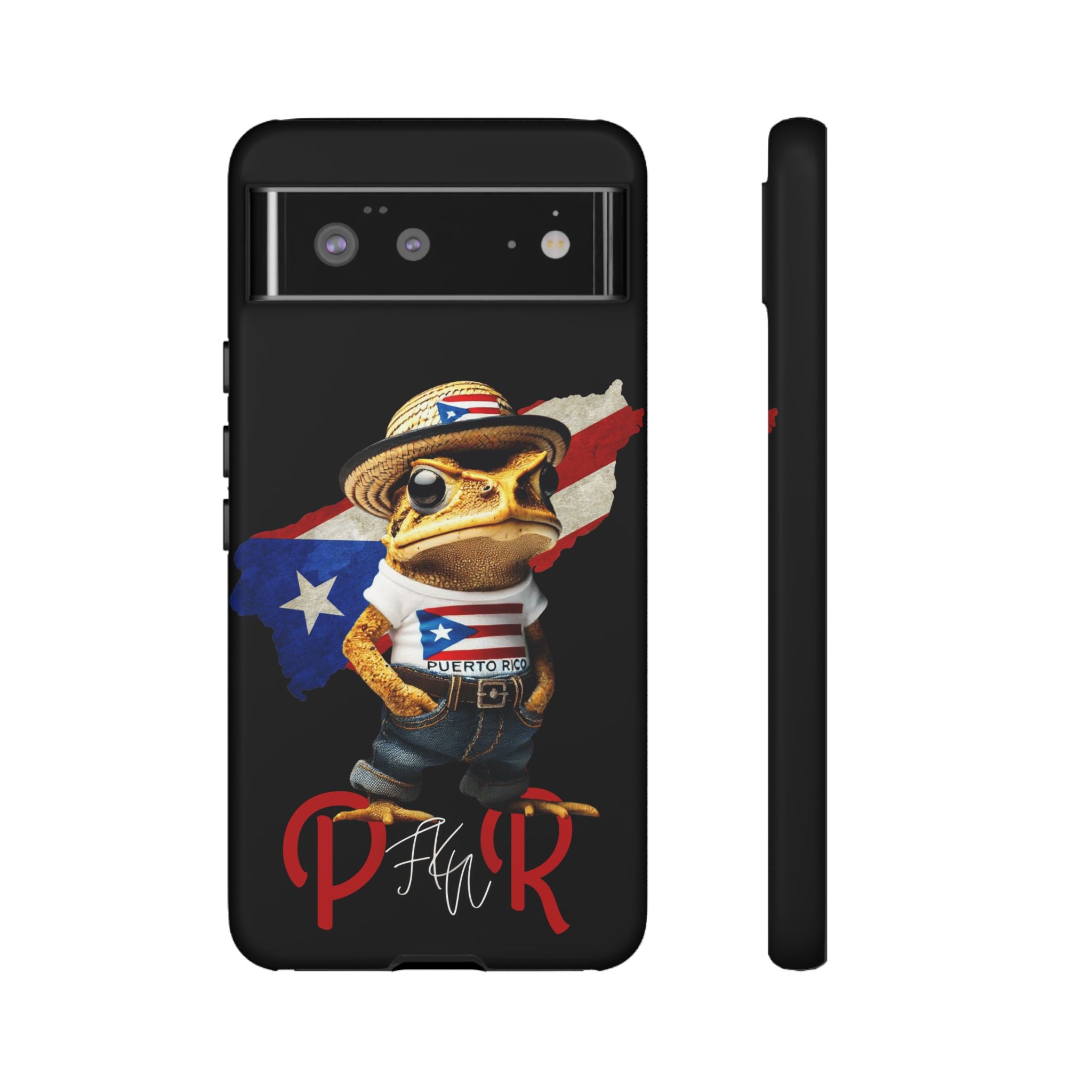 Puerto Rican Frog Tough Phone Case  Puerto Rico Flag Patriotic Protective Case