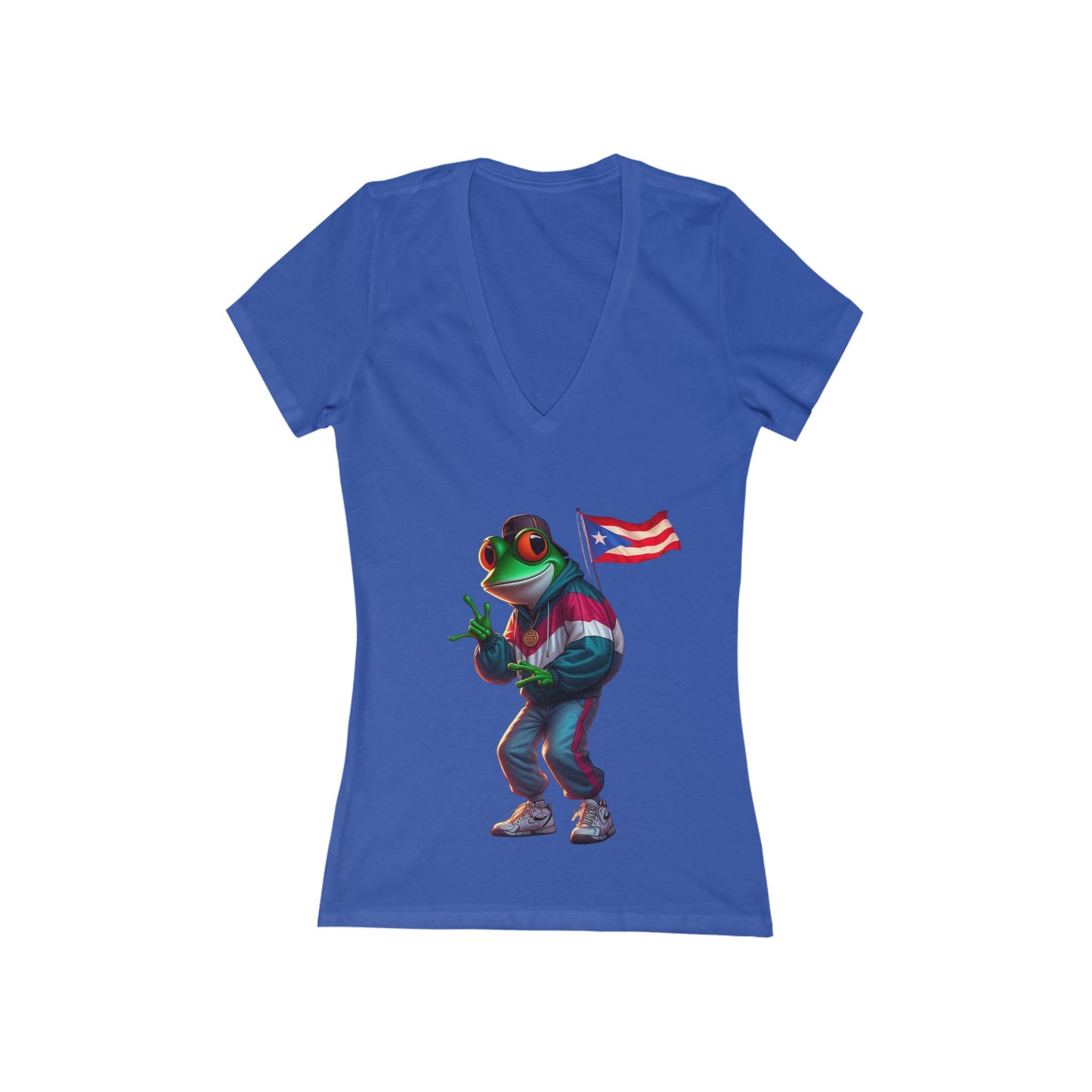 Nuyorican Apparel  Puerto Rican Diaspora Playful Frog  Nature Lovers, Summer Fashion, Fun Frog Design