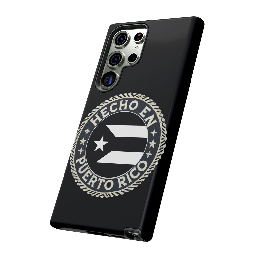 Hecho en Puerto Rico Phone Case  Puerto Rican Flag Emblem Tough Protective Cover