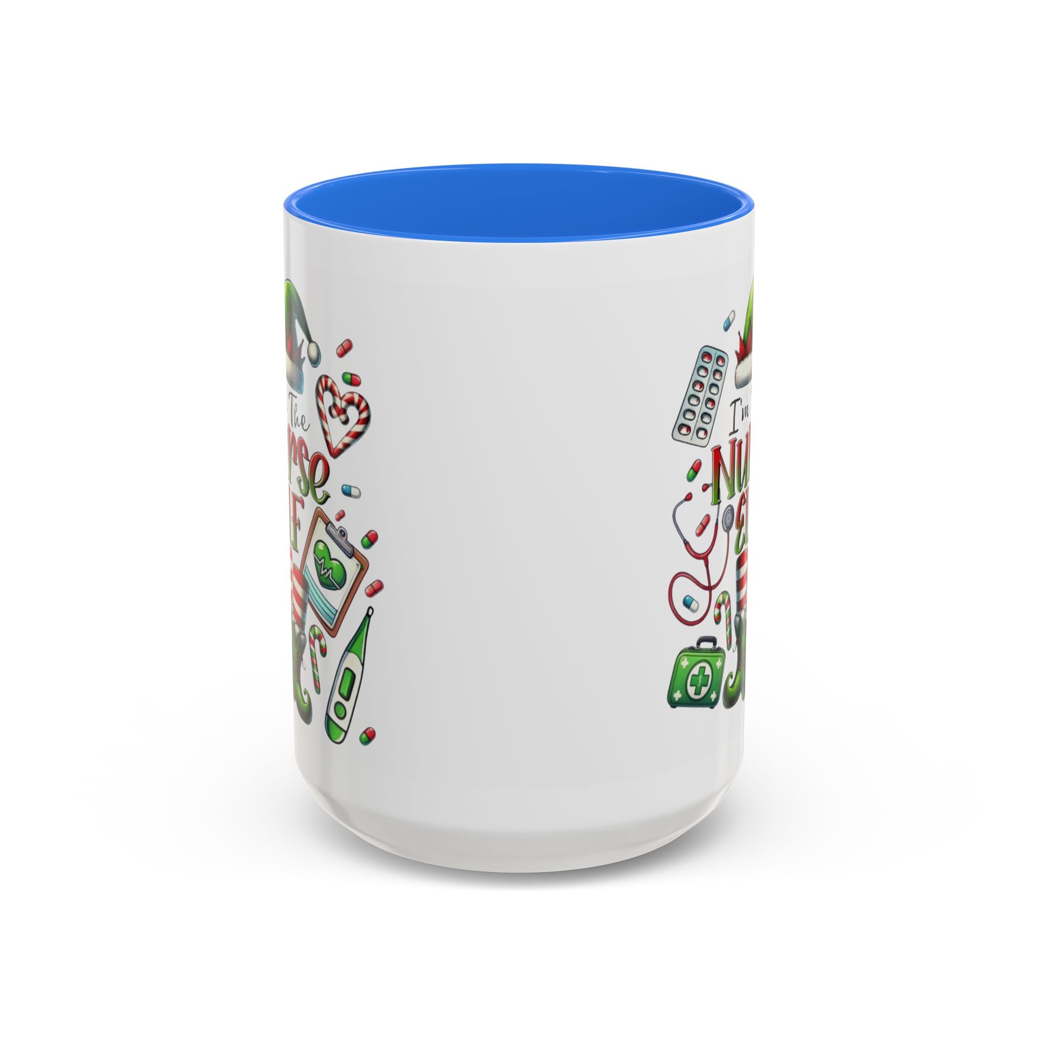 Nurse Elf Coffee Mug — Christmas Medical Holiday Gift (11oz & 15oz) Medical Christmas Mug