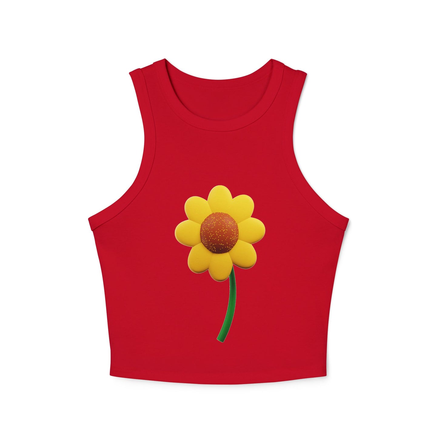Floral Racer Tank Top Summer Top Women’s Flower Shirt Festival Outfit Top Boho