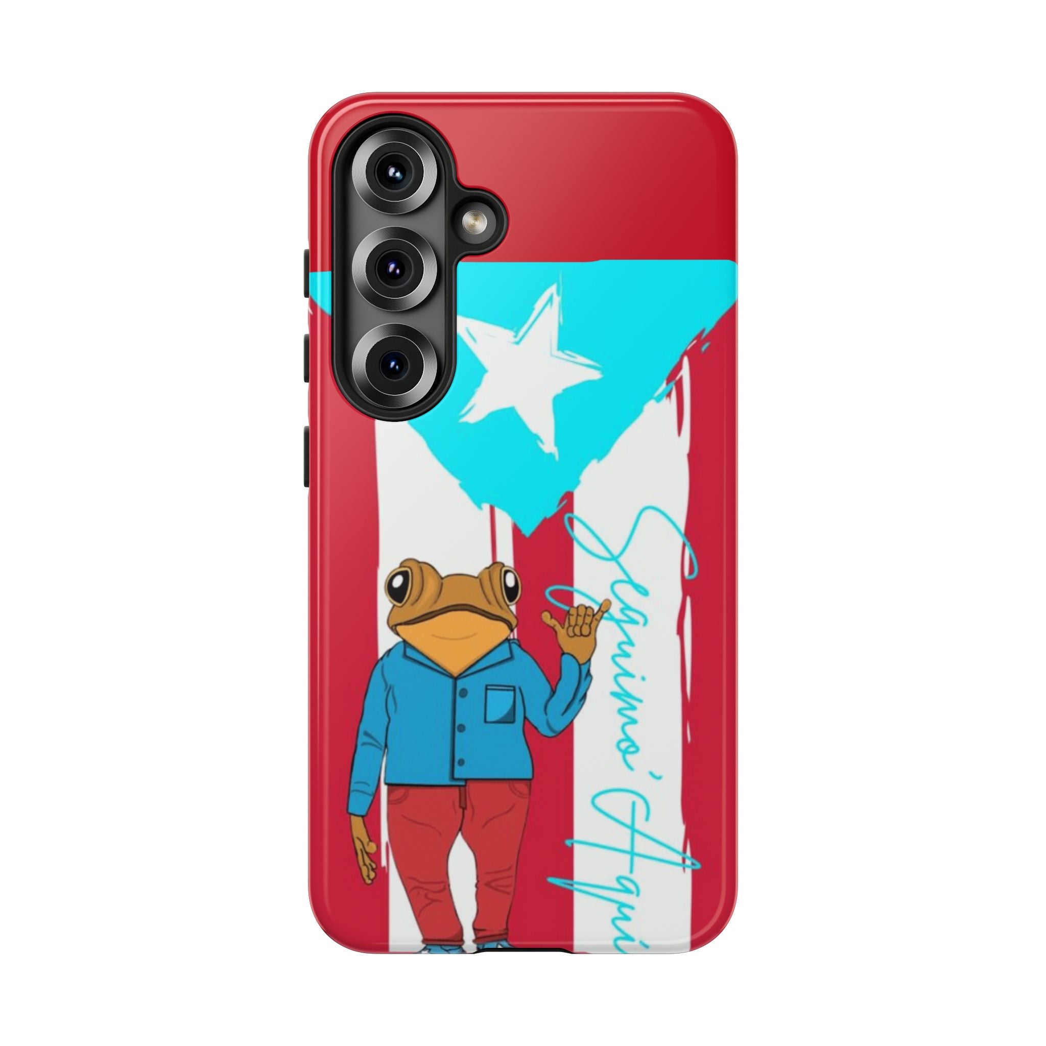 Puerto Rican Flag Frog Design ("Señorita Hops")Phone Case Isla del Encanto Phone Case – Puerto Rican Style