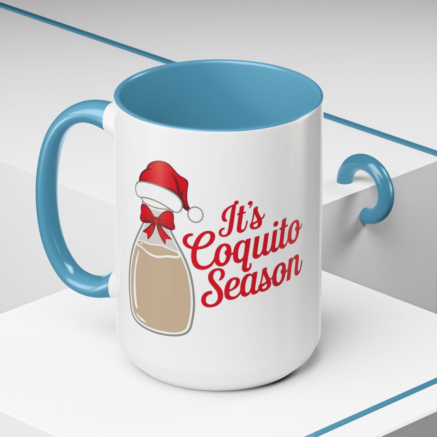 Herencia de Puerto Rico Mug Coquito Season Accent Mug Festive Holiday Coffee Cup