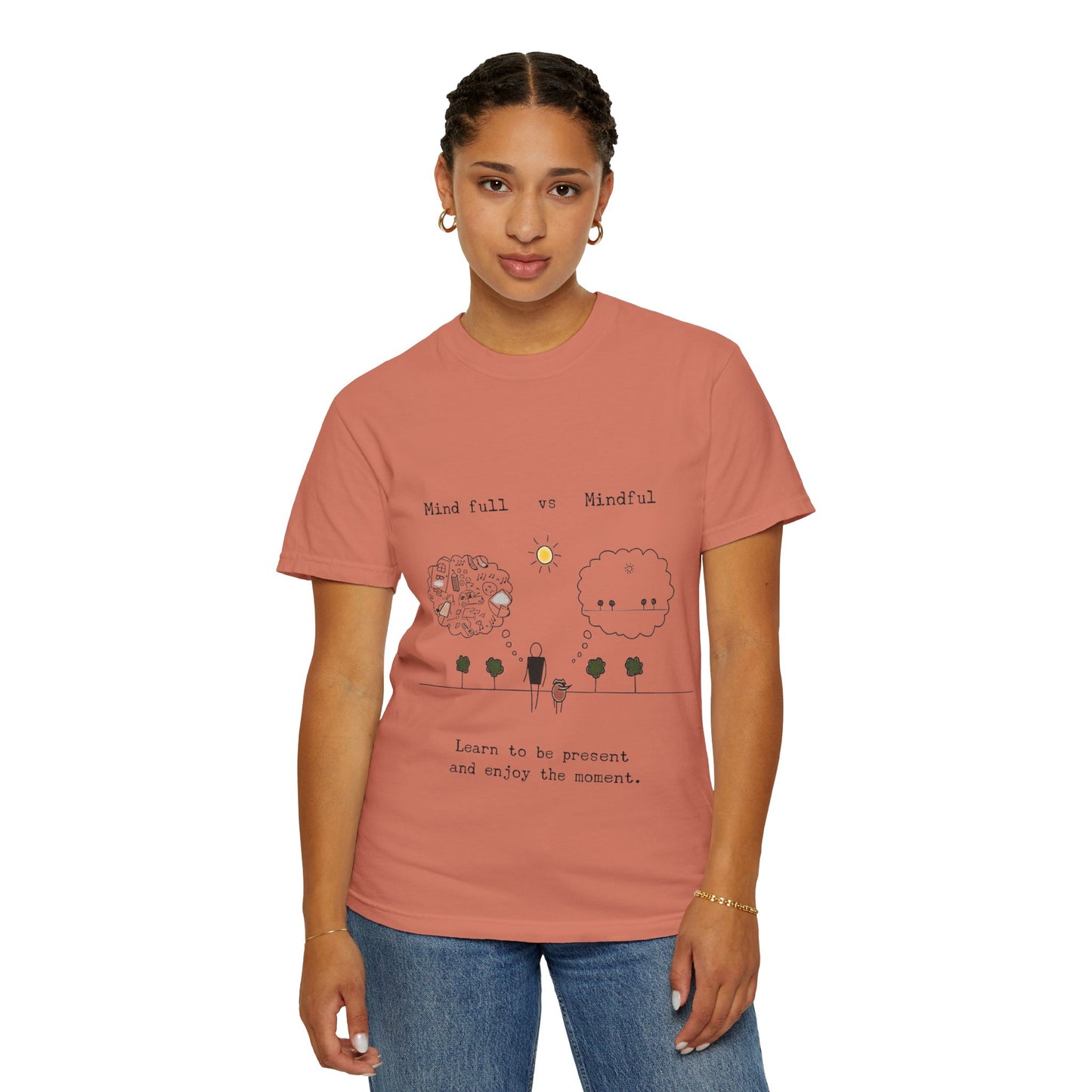 Let your outfit reflect your inner peace. Mindful Living T-Shirt Unisex Tee for Mindfulness, Self-Care, Gift for Yogis, Relaxed Vibe,
