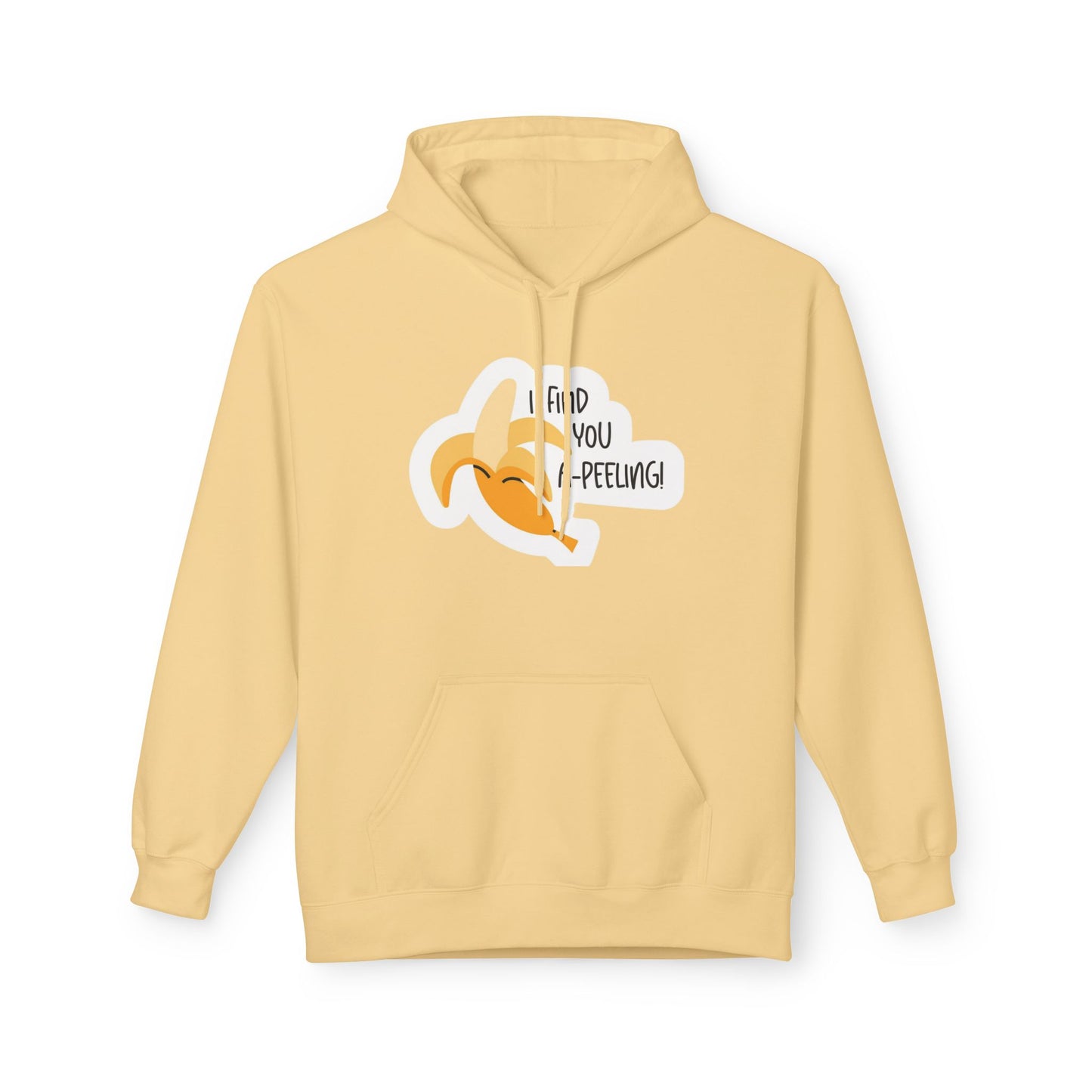 Peeling Banana Hoodie  "I Found You (Peeling)" Cute Fruit Pun Pullover
