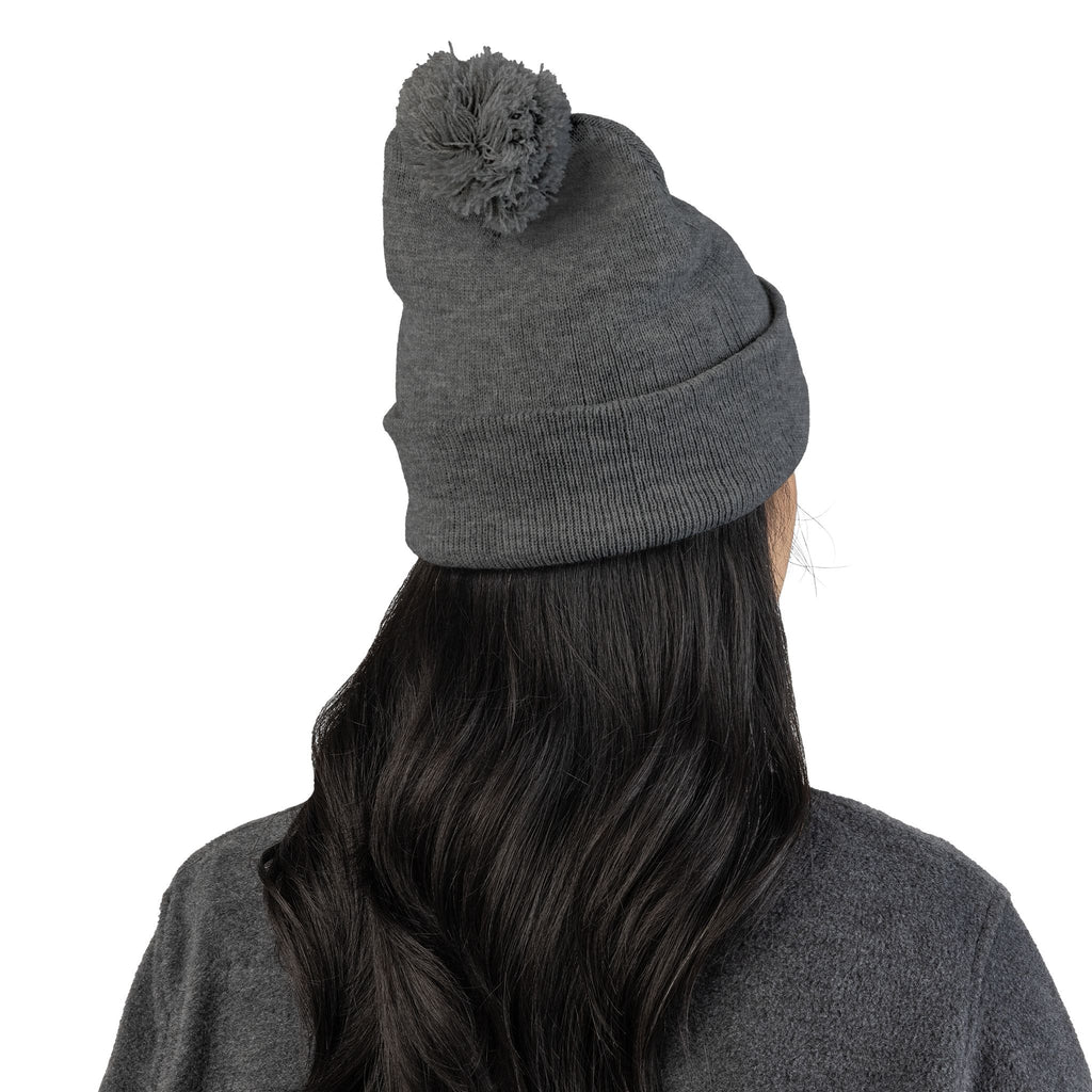 Toy Story Embroidered Pom-Pom Knit Cap Humor Cuffed Beanie – Warm, Soft & Sassy Winter Hat