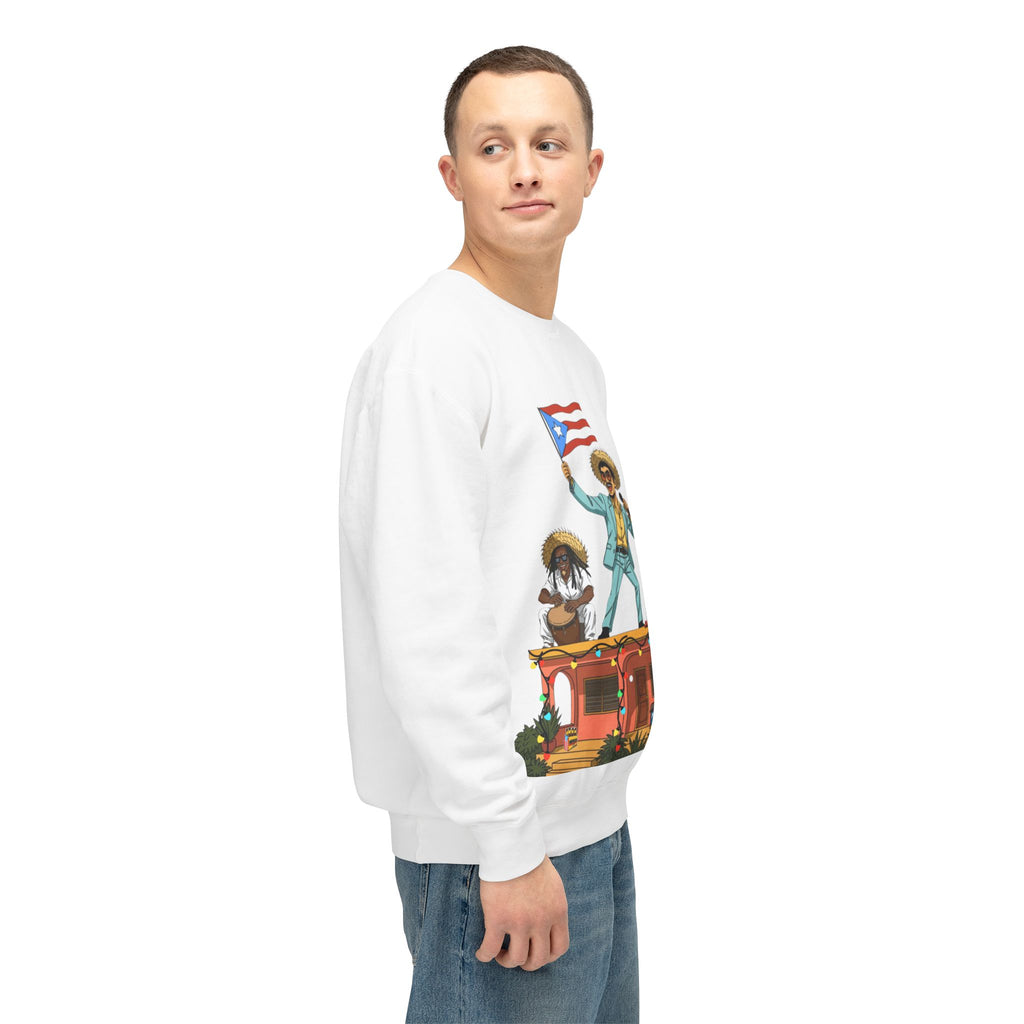 Puerto Rican Benito Parade Sweatshirt  Boricua De Pura Cepa Crewneck Puerto Rico Navidades