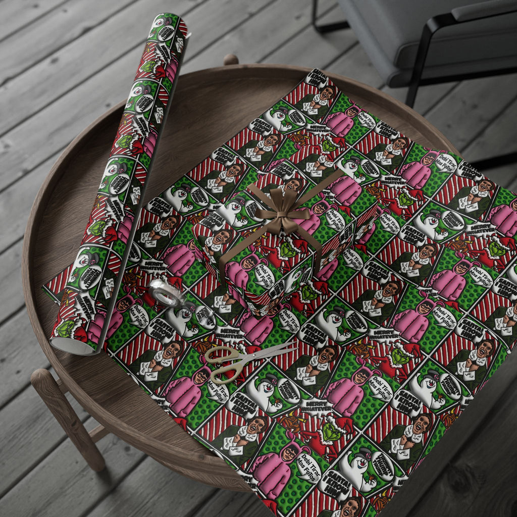 Christmas Wrapping Paper Roll — Santa’s Favorite Pattern Holiday Gift Wrap Puerto Rico Wrapping Paper – Cultural Gift Wrap | Boricua Heritage Design