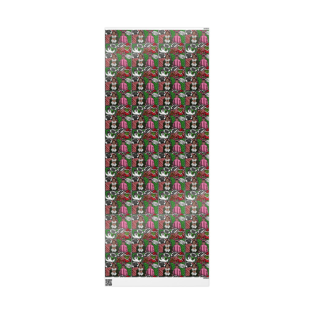 Christmas Wrapping Paper Roll — Santa’s Favorite Pattern Holiday Gift Wrap Puerto Rico Wrapping Paper – Cultural Gift Wrap | Boricua Heritage Design