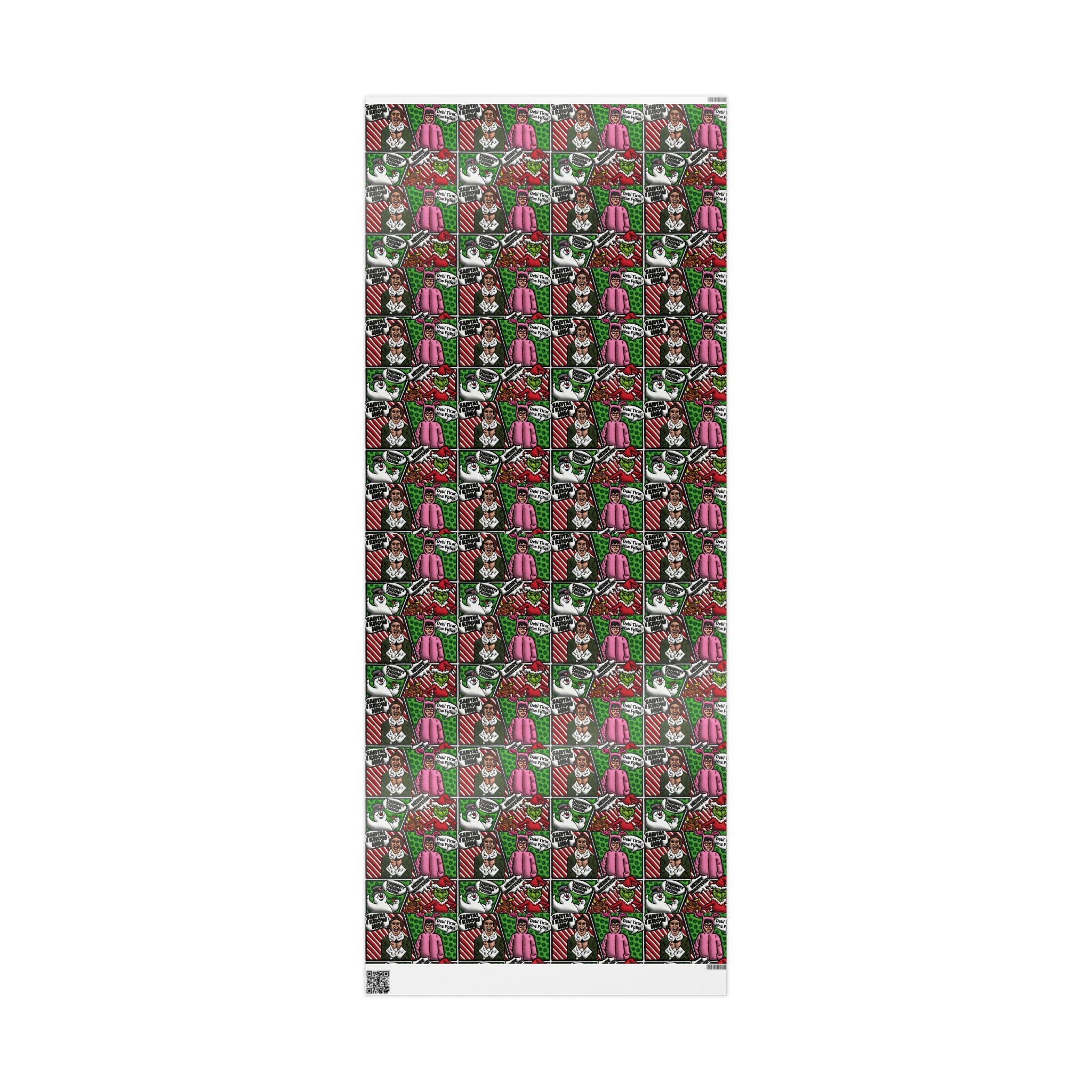 Christmas Wrapping Paper Roll — Santa’s Favorite Pattern Holiday Gift Wrap Puerto Rico Wrapping Paper – Cultural Gift Wrap | Boricua Heritage Design