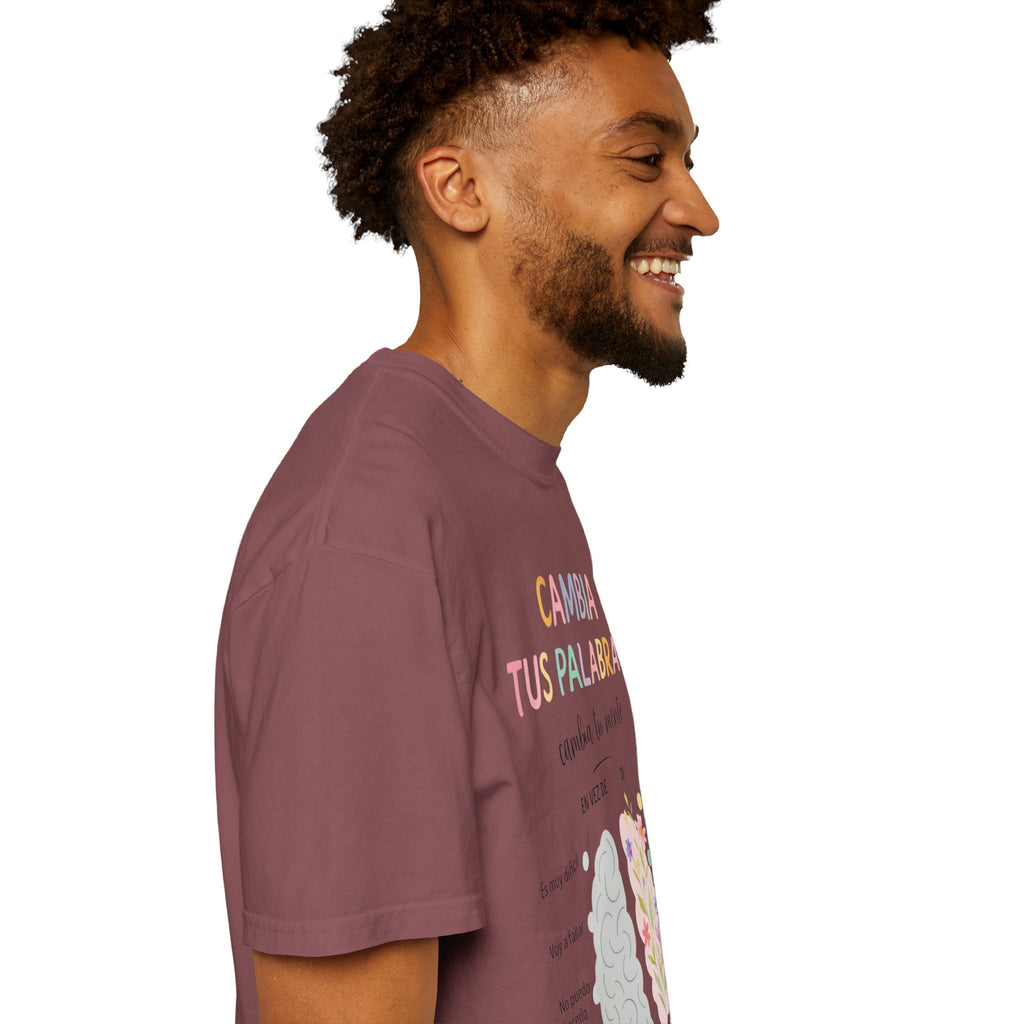Cambia Tus Palabras Floral Positivity T-Shirt