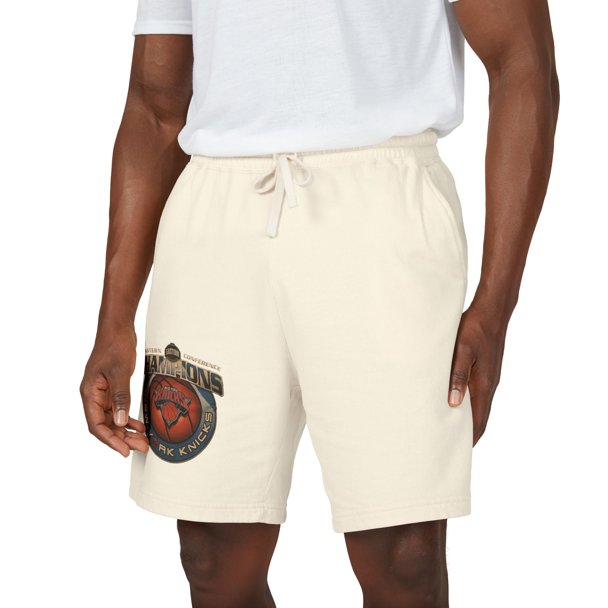 Champ-Heart Basketball Graphic Sweat Shorts — Athletic-Inspired Casual Shorts