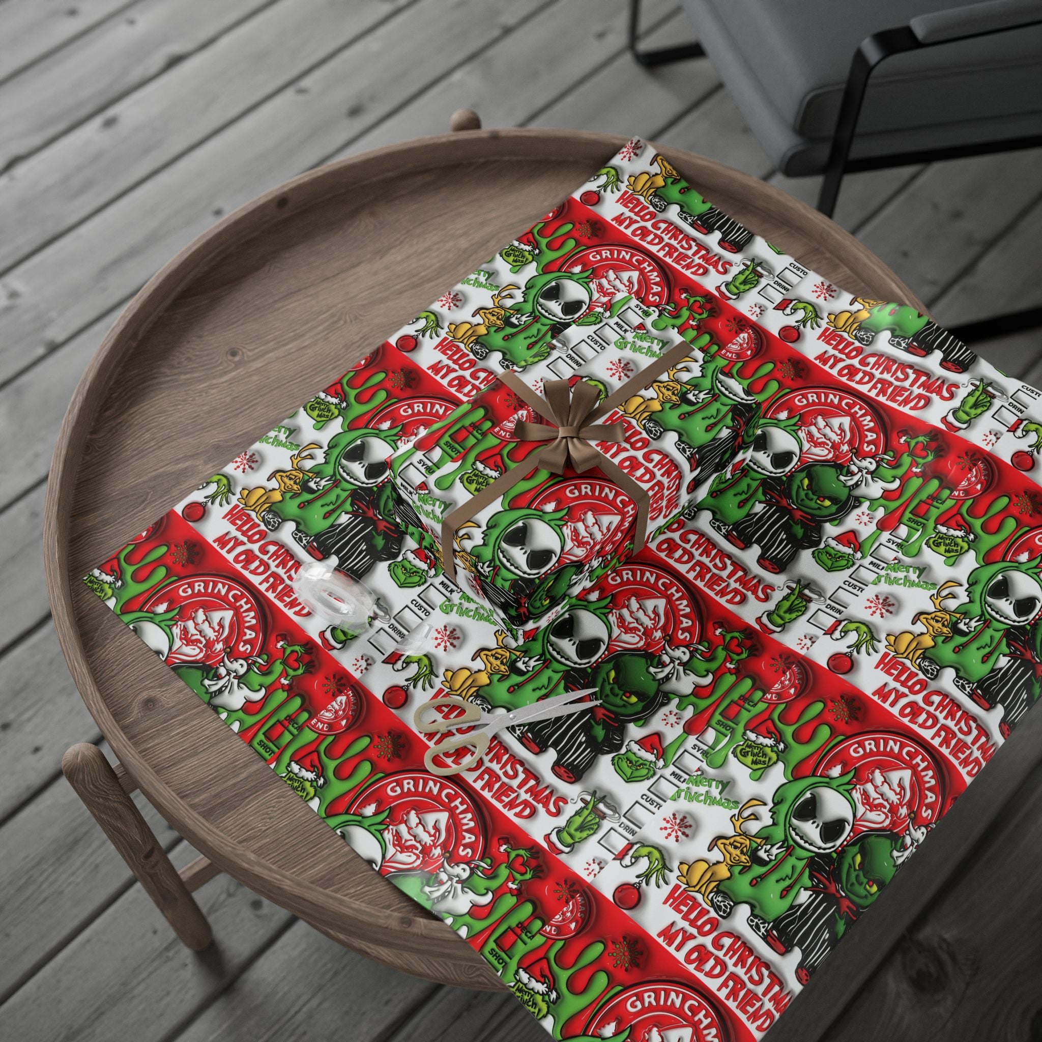 Festive Wrapping Paper – Whimsical Holiday Gift Wrap | Christmas Paper Roll | Fun & Unique Gift Packaging