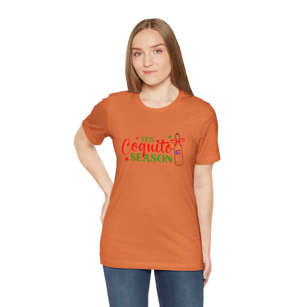It's Coquito Season T-Shirt - Christmas Puerto Rican Holiday Cocktail Tee
