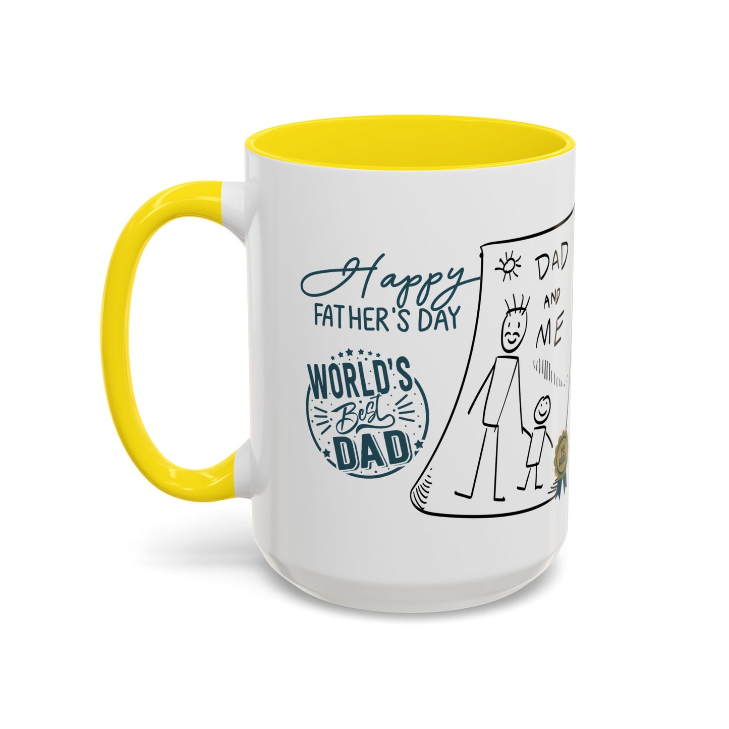 Best Dad Mug Masculine Design Mug Sentimental Fathers Gift Accent Coffee Mug (11, 15oz)