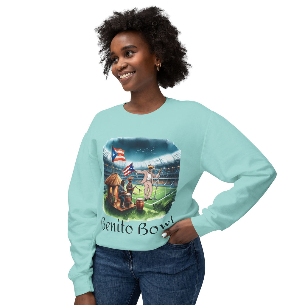 Benito Bowl Sweatshirt  Puerto Rican Tailgate SuperBowl Crewneck