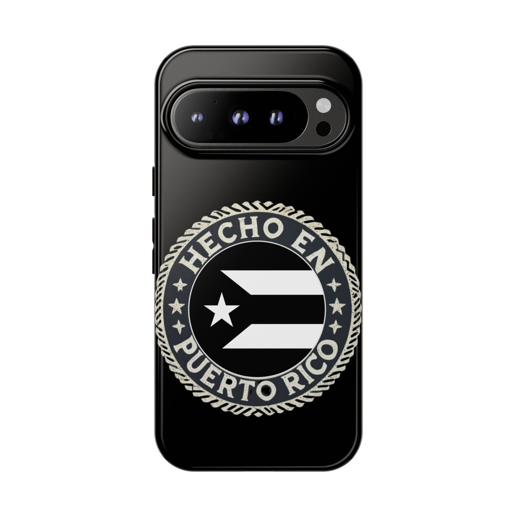 Hecho en Puerto Rico Phone Case  Puerto Rican Flag Emblem Tough Protective Cover